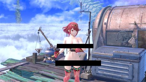 Super Smash Bros Ultimate Pyra Nude Mod Elevates The Sexiness Sankaku Complex