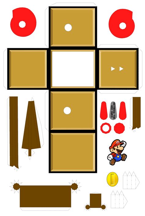 Mario Automaton Template 2 Paper Crafts Crafts 3d Paper Crafts