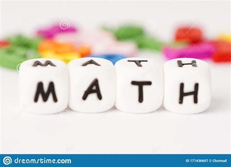 Math Alphabet On White Background Stock Image Image Of Educational