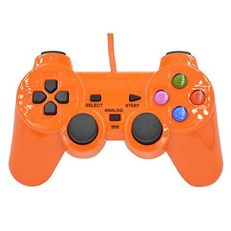 Wired Gaming Controller For Ps2 Double Shock Orange Pricepulse