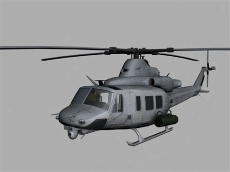 Uh 1y Huey Venom Usmc Transport Helicopter Gunship Game Ready Model 3d