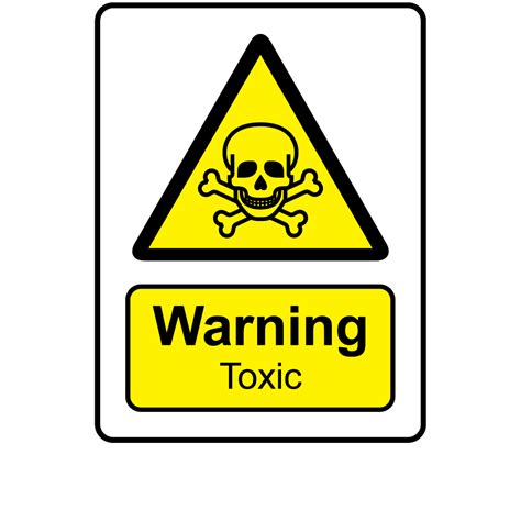 Buy Warning Toxic Labels Danger Warning Stickers