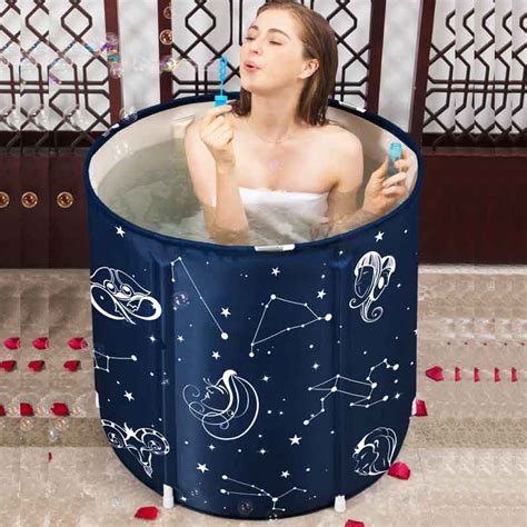 Adult Bath Barrel Folding Bucket Home Insulation Bath Barrel Body Bath