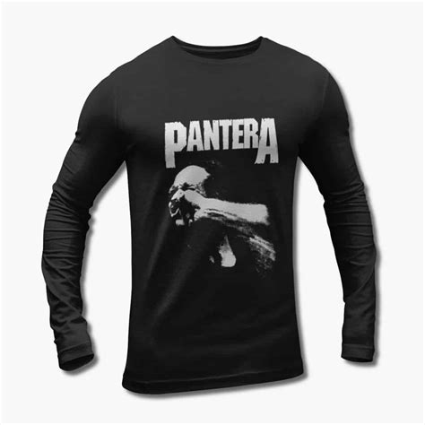 Pantera Long Sleeve T Shirt Pantera Vulgar Display Of Power Black