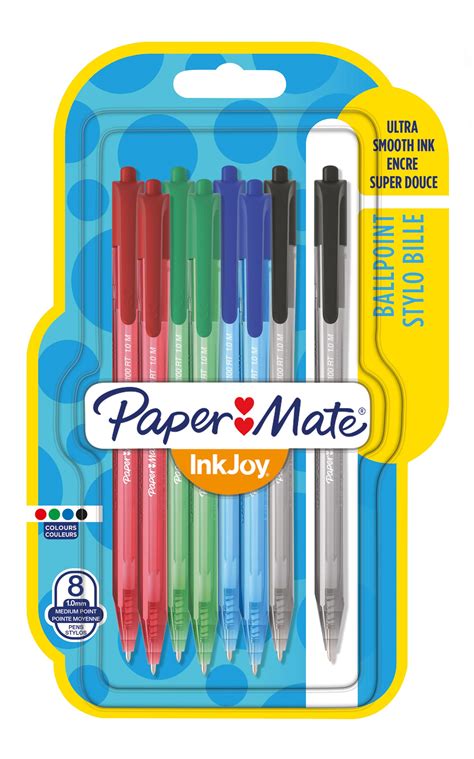 Paper Mate Inkjoy 100rt Retractable Ballpoint Pens Medium Point 1