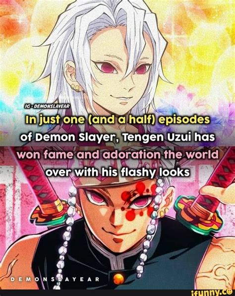 Of Demon Slayer Tengen Uzui Has Over With His Flashy Fooks Ifunny