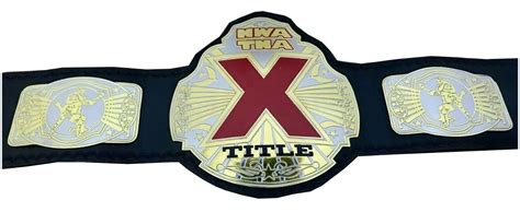 New Nwa Tna X Title Championship Wrestling Leather Belt Metal Plated