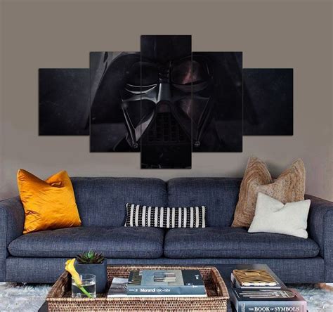 Darth Vader Canvas Art 5 Panel Canvas Star Wars Room Decor