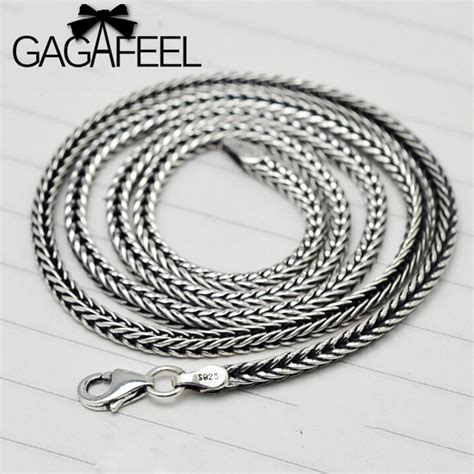 Gagafeel Vintage Necklace 925 Sterling Silver Jewelry Fashion Thai