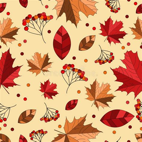 Autumn Seamless Pattern Stock Illustration Illustration Of Graphic