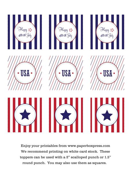 Free 4th Of July Party Printables Printable Templates