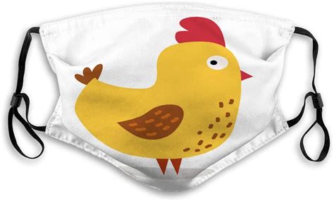 Amazon Com Cool Mouth Shield For Gardening Climbing Daily Use Cute Cartoon Chicken Face Covers