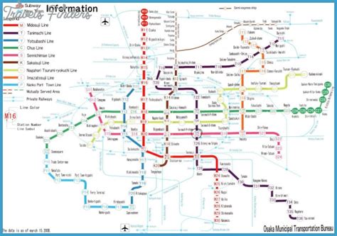 Osaka Metro Map Travelsfinderscom