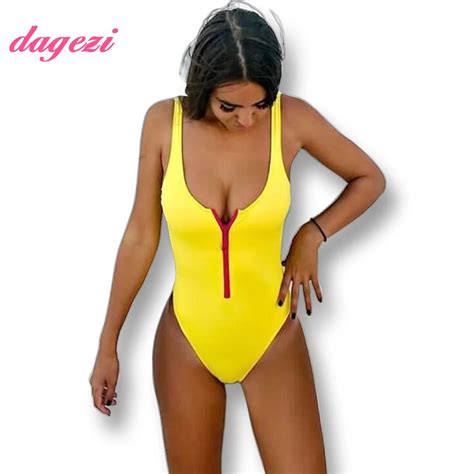 Womens Solid Zipper Swimwear Shaping Straps One Piece Swimsuit Sexy Low Cut Brief Swimsuit