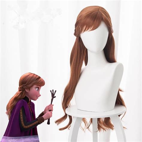 Cosplay Wig Frozen Ii Anna In 2021 Hair Pieces Costume Wigs Party