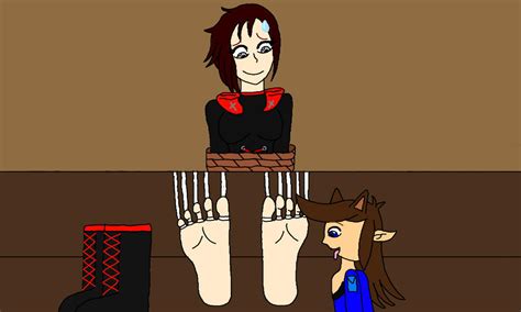 Zak About To Tickle Rubys Feet By Zaktheelf On Deviantart