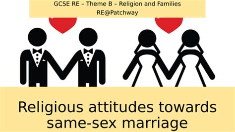 new aqa gcse re theme b religion and families l6 religious attitudes same sex marriage