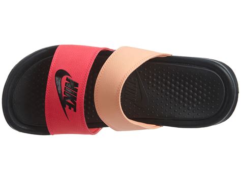 Womens Nike Benassi Duo Ultra Slide Racer Pink Sunset Glow Womens Shoes 819717 602 Sepcleat