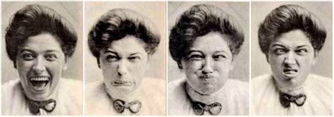 A Victorian Woman Smiling And Goofing Around While Taking Photos From