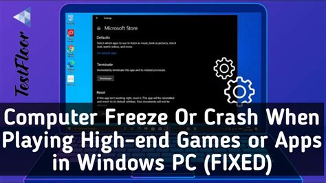 Computer Freezescrashes When Playing Games Or Using High End Apps In
