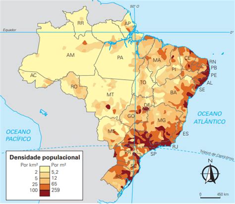 Mapa Populacional Do Brasil Imagesee