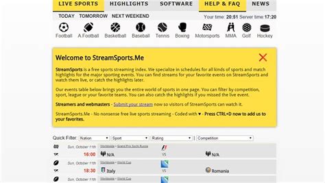 Stream2watch is one of the best sites to watch live sports events and tv channels online. Best Sites to Watch Live Sports Streaming Online for Free ...