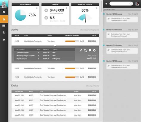 Interface Design Dashboard User Interface Design Examples