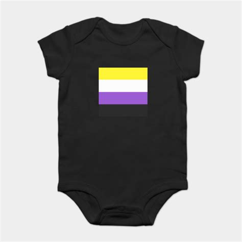 Enby Nonbinary Enby Flag Non Binary Pride Enby Onesie Teepublic