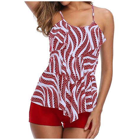 awdenio clearance one piece swimsuits for women women s sexy high breast contrast gradient split