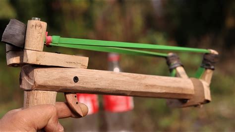 How To Make A Wooden Slingshot Gun Diy Youtube