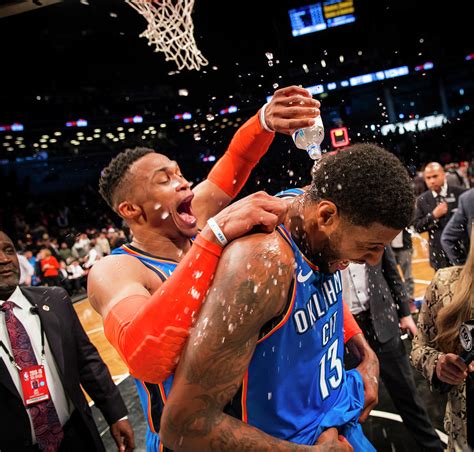 Paul George And Russell Westbrook Photograph By Zach Beeker Fine Art