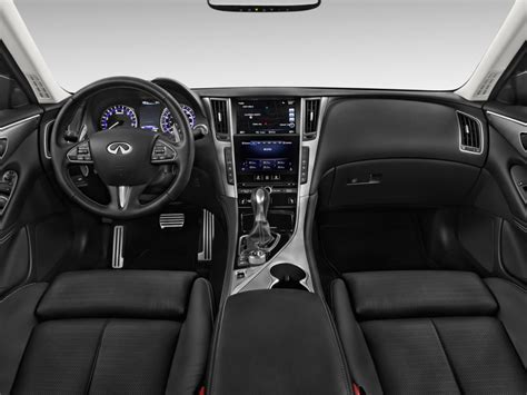 Besides eliminating the stick shift, there are no significant this car should be at the top of everyone's list who is looking for a compact sports sedan. Image: 2015 Infiniti Q50 4-door Sedan Sport RWD Dashboard ...