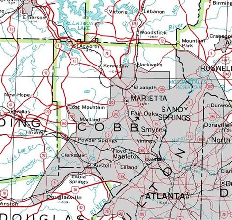 Cobb County Ga Map