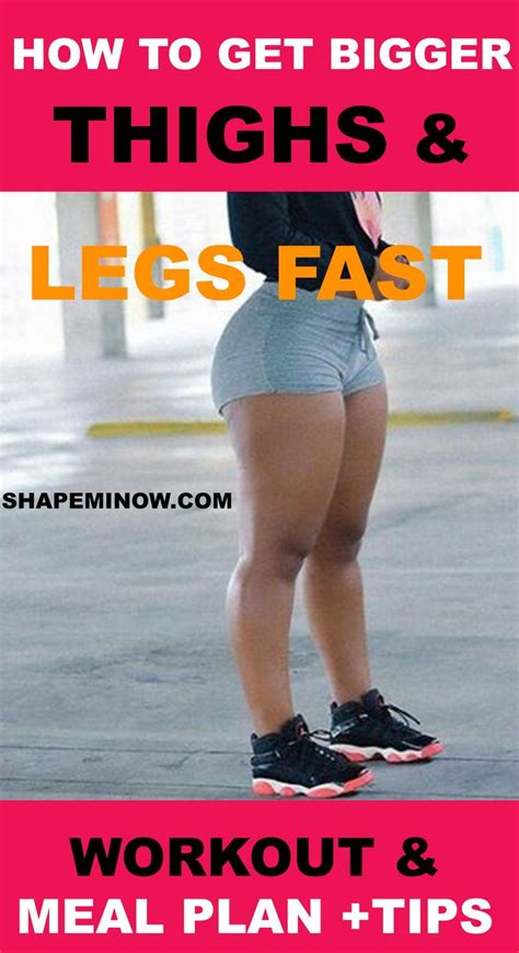 Bend your knees until your thighs are parallel to the ground. How to Get Bigger Legs for Females (Thigh Workouts + Meal ...