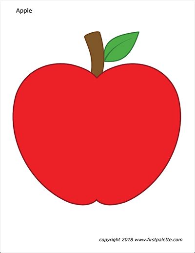 Apple Templates For Kids
