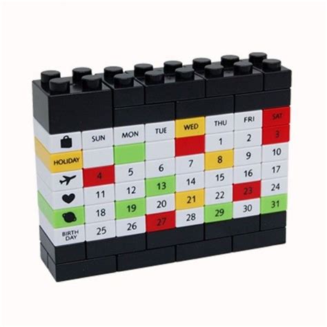 Building Block Calendar Petagadget Block Calendar Diy Calendar