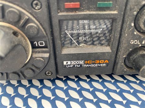 Icom IC A UHF FM Transceiver Ham Radio With Microphone Untested See Desc EBay