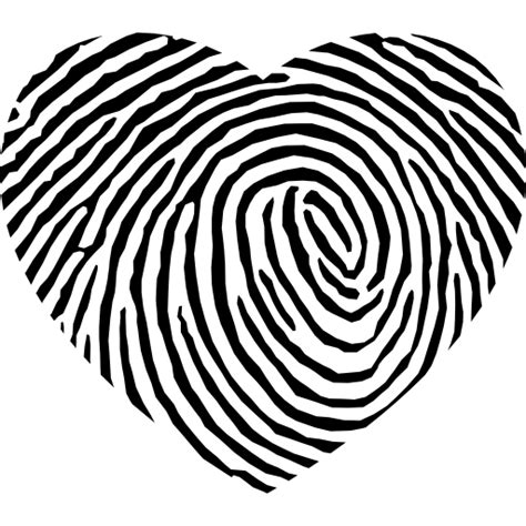 Fingerprint clipart heart shaped, Fingerprint heart shaped ...