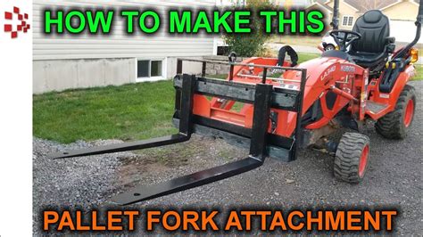 How To Build A Diy Pallet Fork Attachment For 150 Youtube