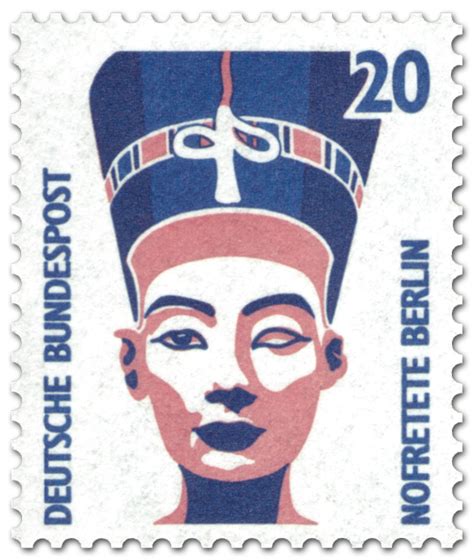 Wahre philatelisten hingegen „lieben ihre briefmarken nicht des geldes wegen. Nofretete Büste (20), Briefmarke 1989