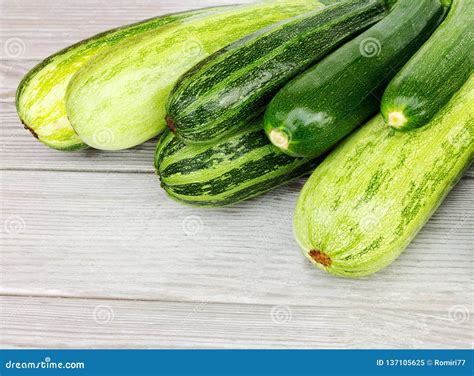 Zucchini Fresh Zucchini Or Courgette On Wooden Stock Image Image Of Natural Vegetable