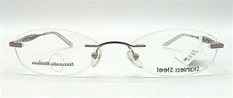 Naturally Rimless Eyeglass Frames Stainless Prescription Grade Wire
