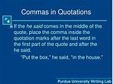 Photos of Where To Put A Comma After A Quote