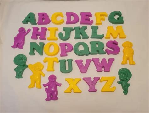 1997 Barney And Friends Magnetic Letters Abc Learn The Alphabet A To Z Bj