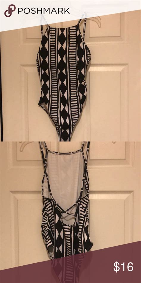 Black And White One Piece Bathing Suit Black And White One Piece