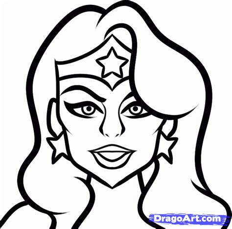 How To Draw Wonder Woman Easy Step 7 Wonder Woman Drawing Easy