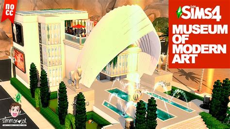 Sims 4 Museum Of Modern Art 🖼 Nocc Community Lot Youtube