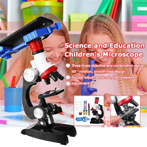 Hallolure Kids Microscope 1200x 400x 100x Magnification Children