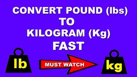 Just type the number of pounds into the box and the conversion will be performed automatically. Fast Maths Trick to Convert Pound to kg in a Few Seconds ...