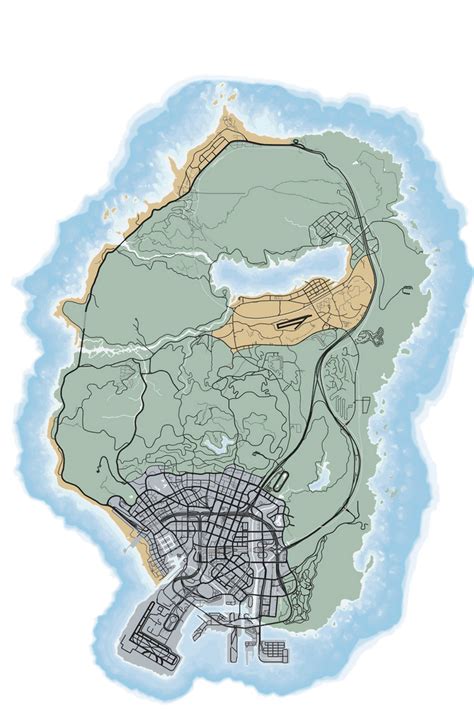 Gta V Gta 5 Full Map View Png Vector By Baldknuckle On Deviantart
